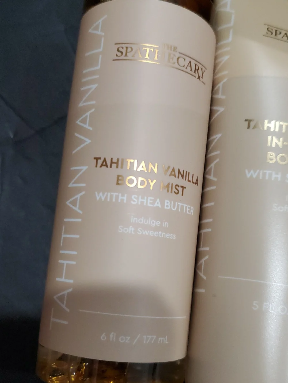 2 piece Tahitian‎ Vanilla shea butter infused bath and body shower skin care set